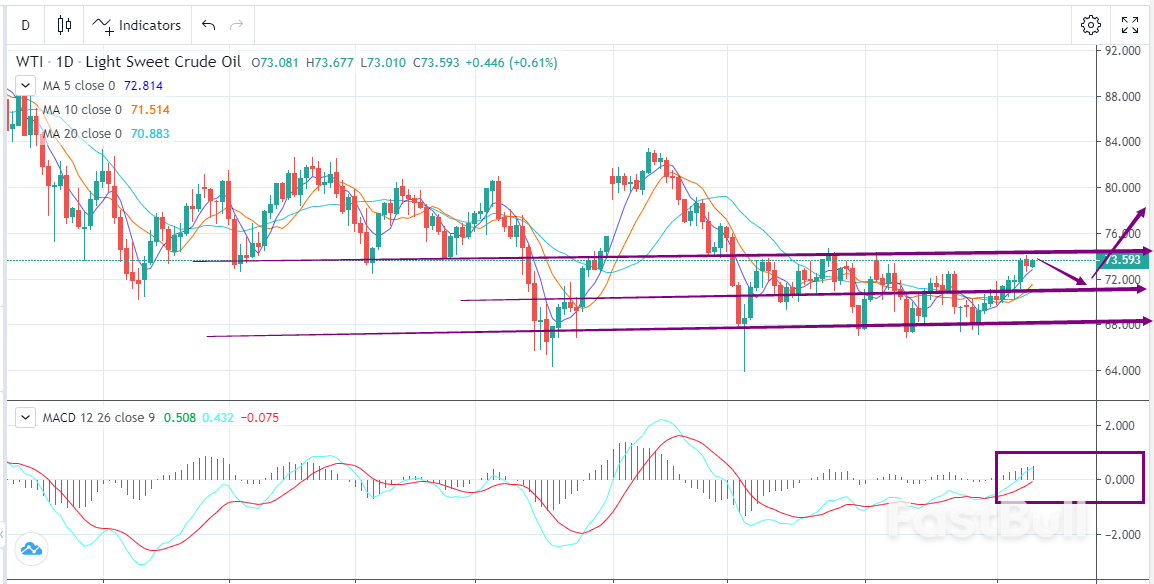 WTI：供需博弈，上破阻力前不宜过于乐观_1