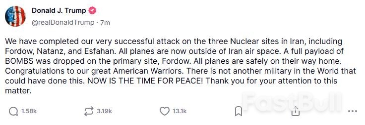 美國空襲伊朗核設施,正式介入伊以衝突_1 美國空襲伊朗核設施,正式介入伊以衝突_1