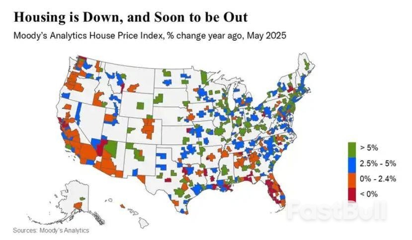 高利率点燃“红色信号弹”! 穆迪预警房地产冲击下的美国经济急刹车_1 高利率点燃“红色信号弹”! 穆迪预警房地产冲击下的美国经济急刹车_1