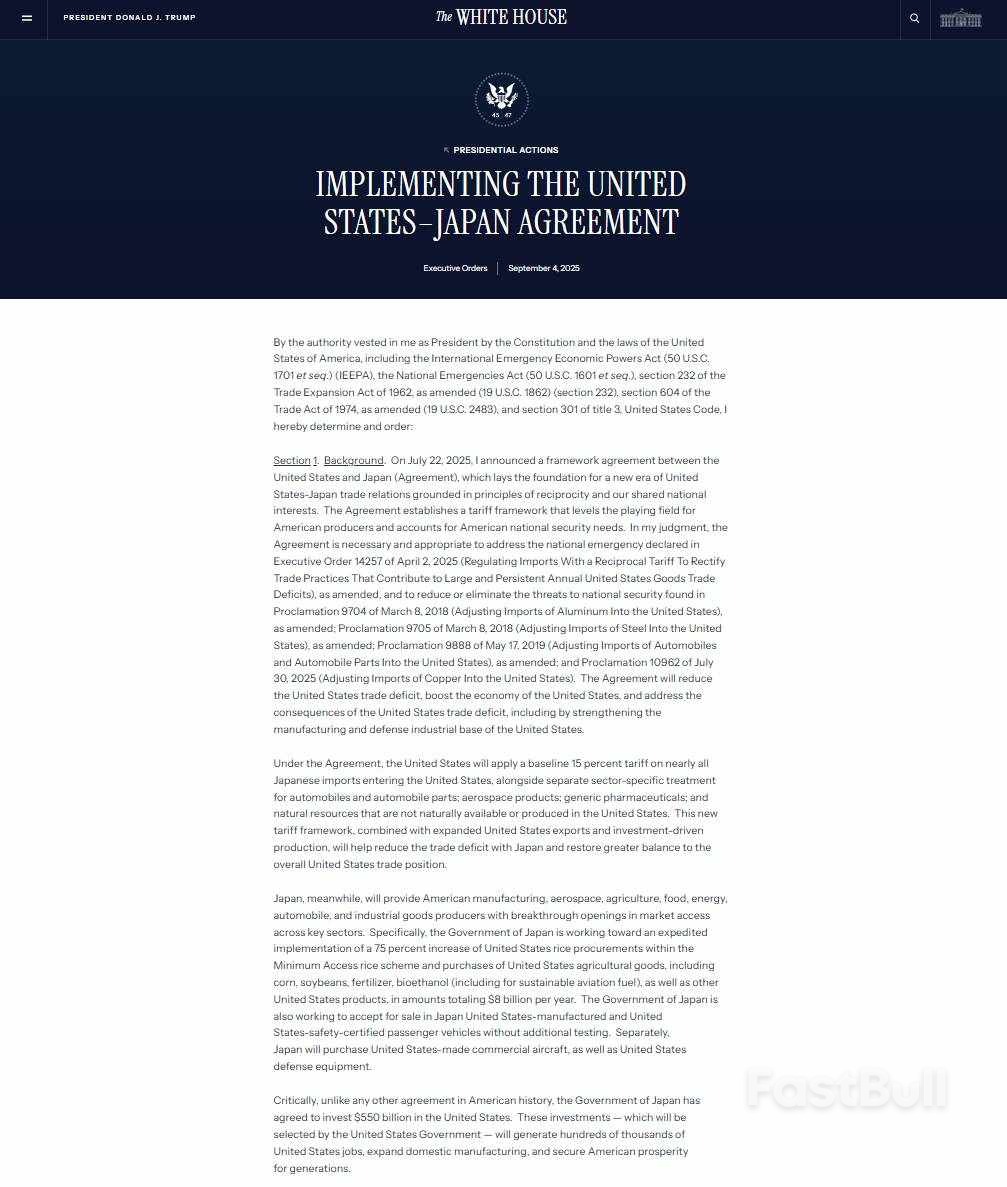 美日贸易协议敲定了,特朗普已签署行政令!_1 美日贸易协议敲定了,特朗普已签署行政令!_1