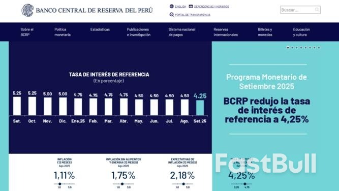 秘鲁央行降息25个基点,将基准利率降至4.25%_1 秘鲁央行降息25个基点,将基准利率降至4.25%_1