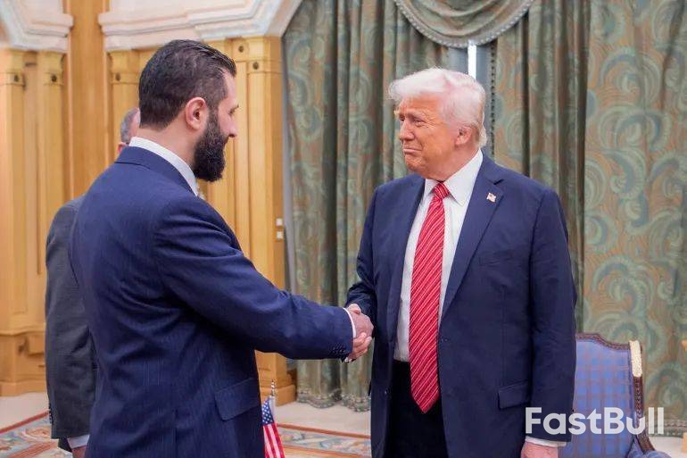 特朗普与叙总统沙拉白宫历史性会晤_1 特朗普与叙总统沙拉白宫历史性会晤_1