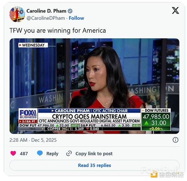 解读CFTC最新动向:美国加密监管从“严打”到“铺路”,市场迎来什么?_1 解读CFTC最新动向:美国加密监管从“严打”到“铺路”,市场迎来什么?_1