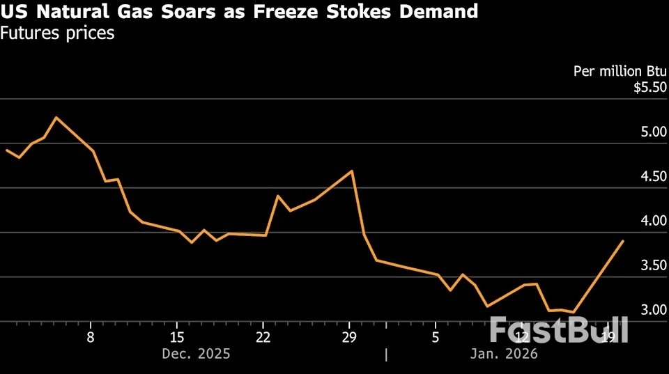 북극 한파가 미국을 강타하면서 천연가스 가격이 4년 만에 최대폭으로 급등했습니다.