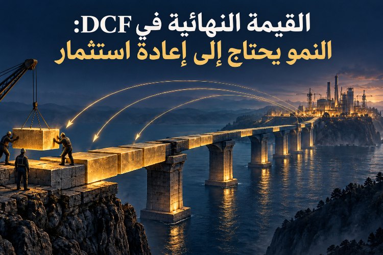 القيمة النهائية في DCF: النمو يحتاج إلى إعادة استثمار_1 القيمة النهائية في DCF: النمو يحتاج إلى إعادة استثمار_1