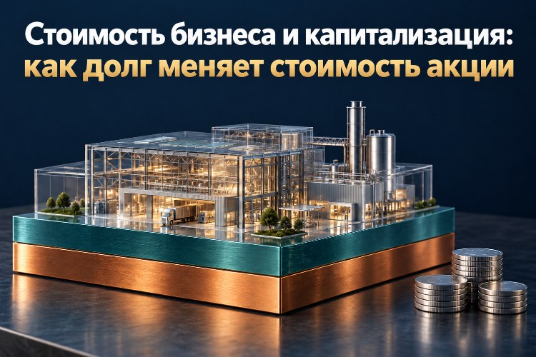 Стоимость бизнеса и капитализация: как долг меняет стоимость акции_1 Стоимость бизнеса и капитализация: как долг меняет стоимость акции_1