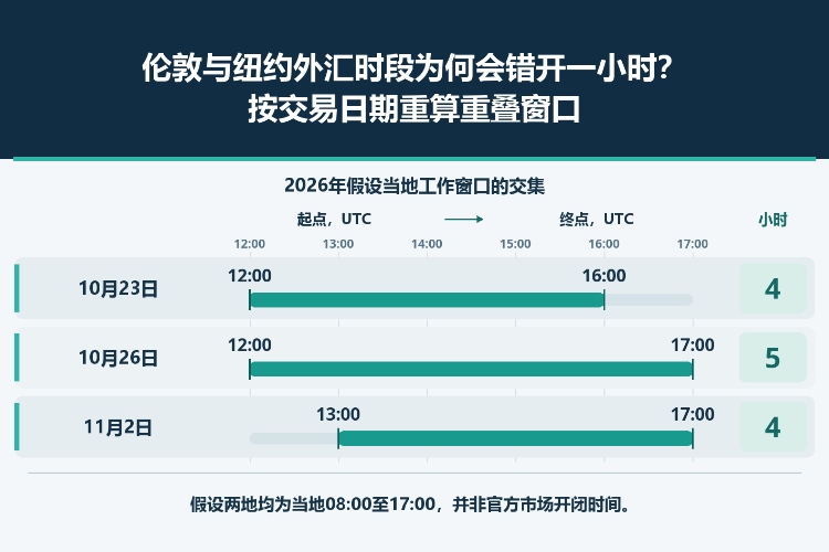 伦敦与纽约外汇时段为何会错开一小时？按交易日期重算重叠窗口_1