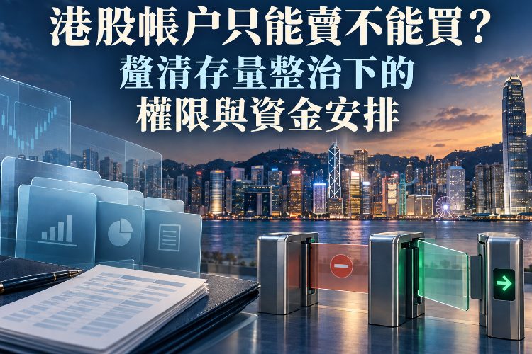 港股帳戶只能賣不能買?釐清存量整治下的權限與資金安排_1 港股帳戶只能賣不能買?釐清存量整治下的權限與資金安排_1