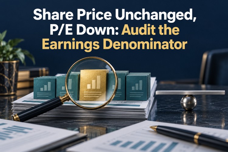 Share Price Unchanged, P/E Down: Audit the Earnings Denominator_1 Share Price Unchanged, P/E Down: Audit the Earnings Denominator_1