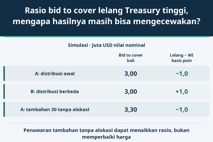 Rasio bid to cover lelang Treasury tinggi, mengapa hasilnya masih bisa mengecewakan?_1 Rasio bid to cover lelang Treasury tinggi, mengapa hasilnya masih bisa mengecewakan?_1
