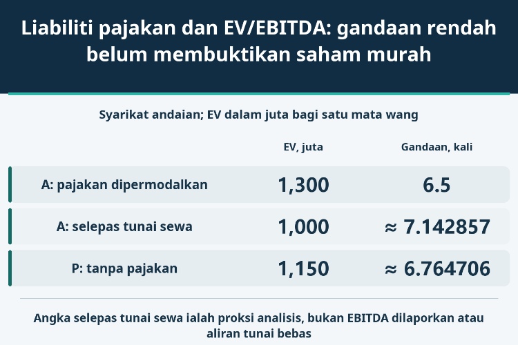 Liabiliti pajakan dan EV/EBITDA: gandaan rendah belum membuktikan saham murah_1 Liabiliti pajakan dan EV/EBITDA: gandaan rendah belum membuktikan saham murah_1