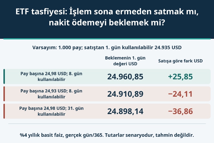 ETF tasfiyesi: İşlem sona ermeden satmak mı, nakit ödemeyi beklemek mi?_1 ETF tasfiyesi: İşlem sona ermeden satmak mı, nakit ödemeyi beklemek mi?_1
