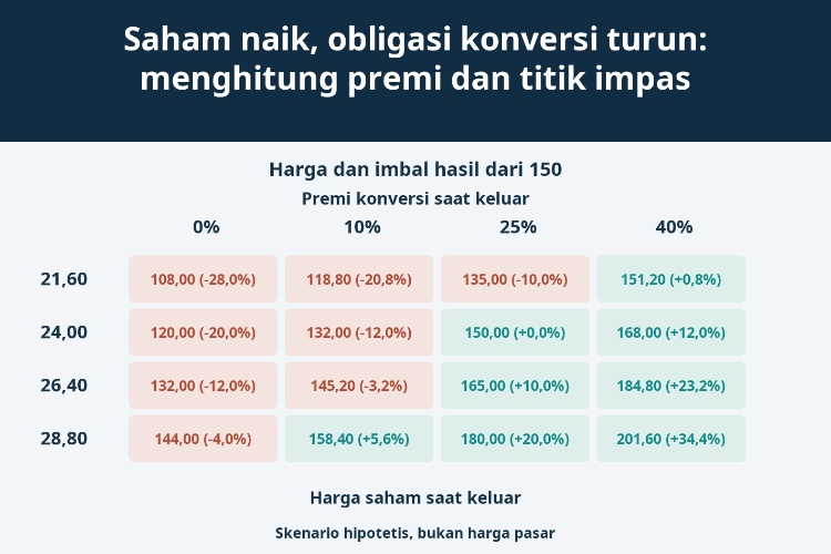 Saham naik, obligasi konversi turun: menghitung premi dan titik impas_1 Saham naik, obligasi konversi turun: menghitung premi dan titik impas_1