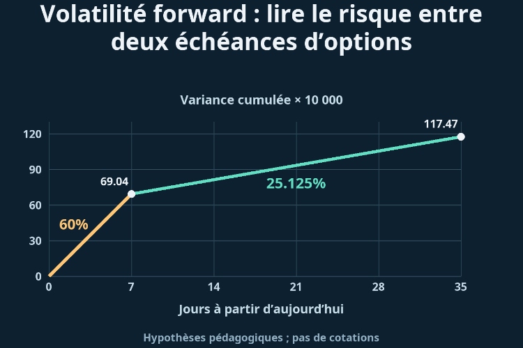 Volatilité forward : lire le risque entre deux échéances d’options_1 Volatilité forward : lire le risque entre deux échéances d’options_1