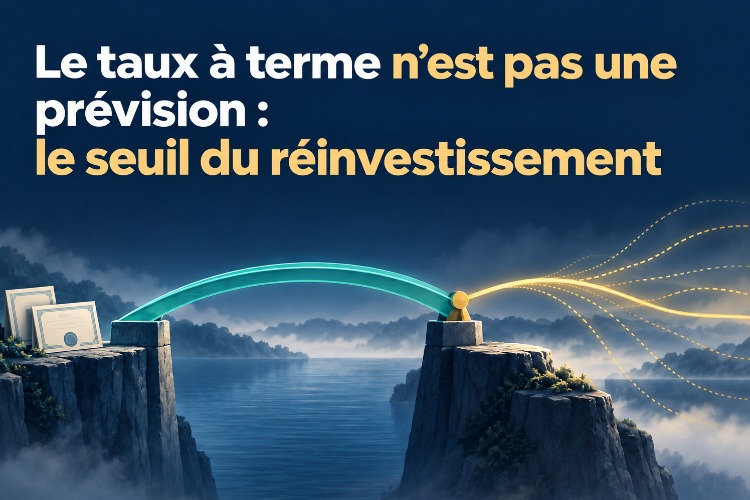 Le taux à terme n’est pas une prévision : le seuil du réinvestissement_1 Le taux à terme n’est pas une prévision : le seuil du réinvestissement_1